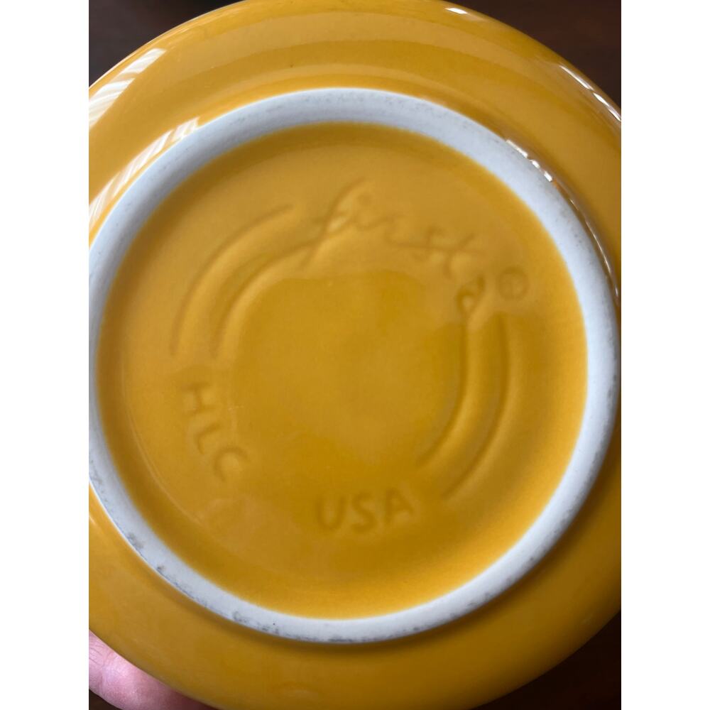 Fiestaware HLC USA Marigold 3 piece dinner set bowl‎ saucer plate No chips - Picture 3 of 3